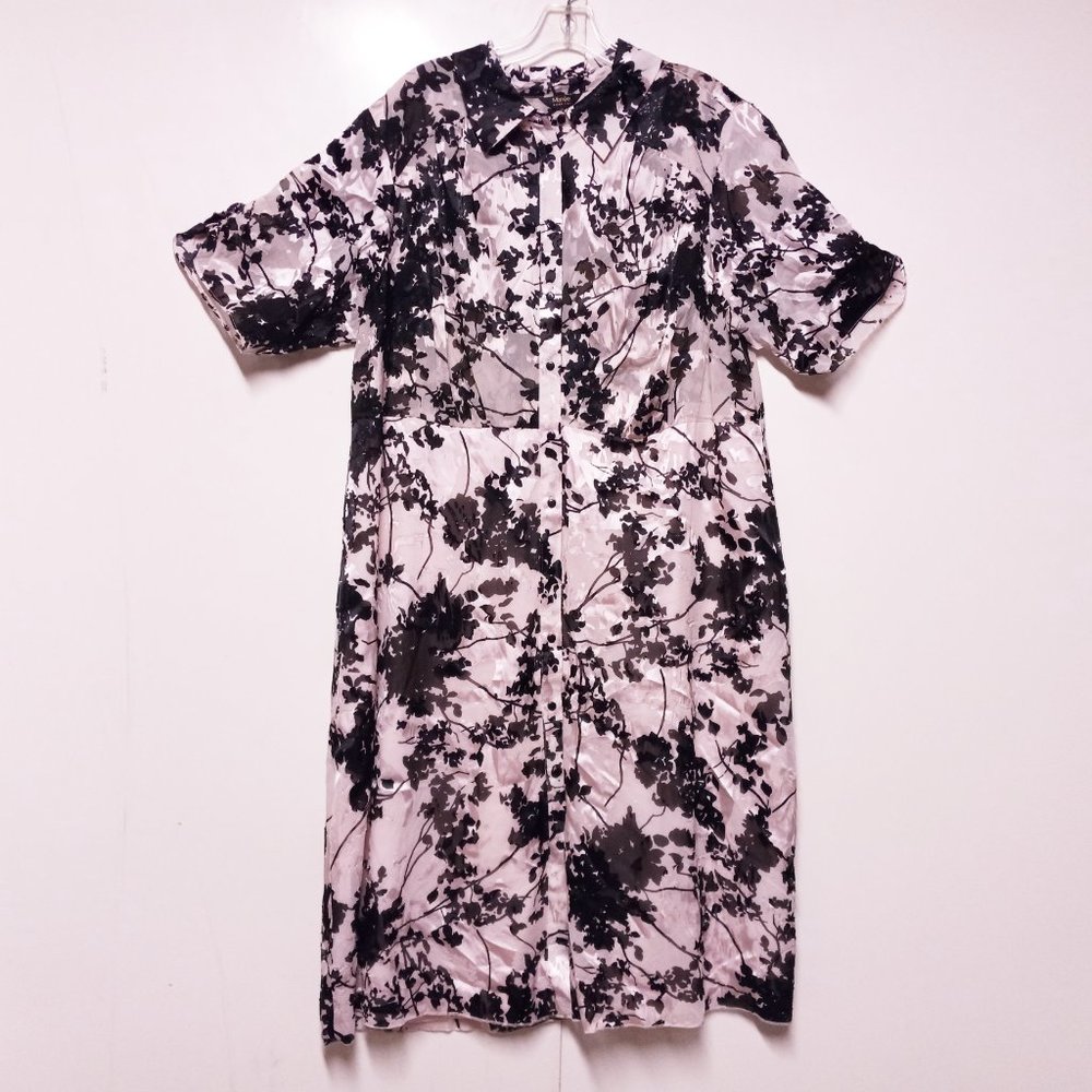 MAREE POUR TOI Burnout Maxi Shirtdress Plus Size 20